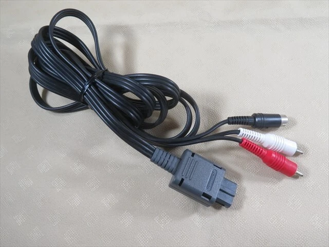 S cable Nintendo Super Famicom Gamecube 64 Japan official n64 game s-video sfc - Image 1 of 4