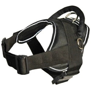 Dog Harness Dean and Tyler “Service Dog” Black with Reflective Trim Medium-XL - Picture 1 of 5