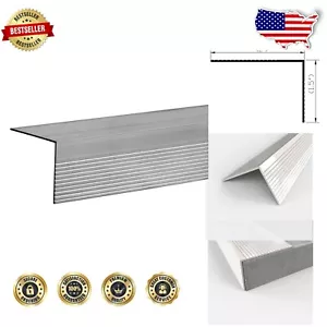 Versatile Anodized Aluminum Stair Nosing - 48" Safety Edge Trim, Easy Install - Picture 1 of 6