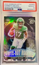 2022 Optic Garrett Wilson White Hot Rookies Card  #WHR-3  PSA 10 GEM💎 INVEST