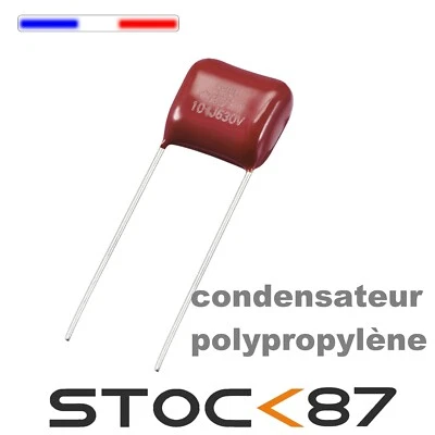 SRPASSIVES MPP27N# Condensateur polypropylène 27nF 630VDC 0.027 uF 227J - capacitor