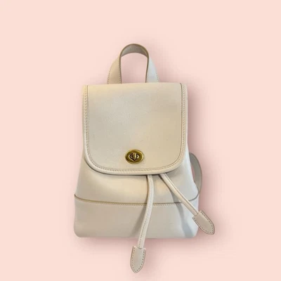 COACH 1941 原装限量版 Turnlock 豪华皮革背包 3334 — 第 1/4 张图片