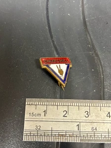 SUPERB WW2 CHURCHILL V FOR VICTORY PATRIOTIC & EMAILLE BADGE WORLD WAR II Rare 6y - Bild 1 von 2
