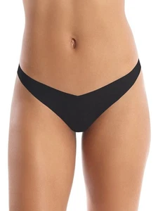Commando L94417 Womens Black Seamless Classic Tiny Thong Panty Size M/L - Picture 1 of 4