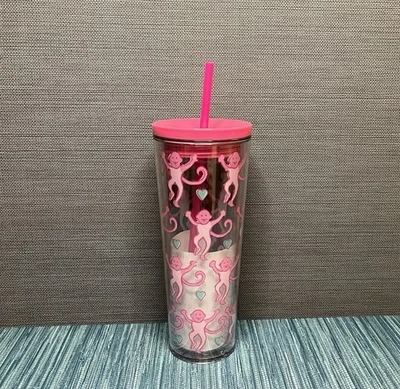 Limited Edition Starbucks x Roller Rabbit Lovely Monkey 24oz Plastic Cold Cup - Image 1 of 2