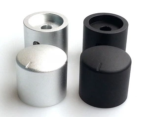 25X23mm Aluminium Audio volume potentiometer Knob for AMP CD DVD HIFI DIY 6.0mm - Picture 1 of 10