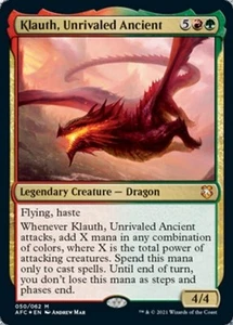 Klauth, Unrivaled Ancient -Foil Light Play MTG Commander 2021 Forgotten Realms - Picture 1 of 1