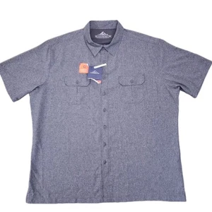 New Croft & Barrow Quick-Dry Shirt Men XXL / 2XL Blue Vented Pockets Fishing NWT - Picture 1 of 9