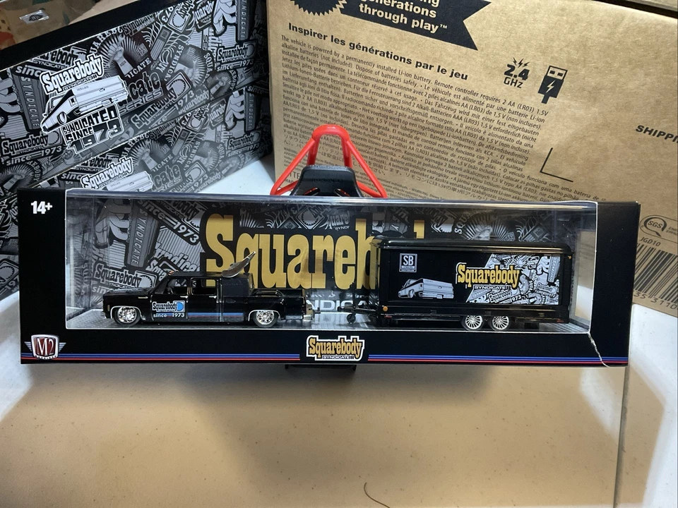 M2 Machines 1973 Chevy Cheyenne Super 30 GMC Sierra Syndicate Squarebody Rip - Image 1 of 4