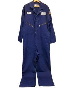 Red Kap Men's Long Sleeve Twill Action Back Coverall Workwear, Navy Blue, 46 Reg - Picture 1 of 10
