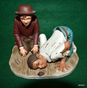 FIGURA NORMAN ROCKWELL - SERIE HUCKLEBERRY FINN - ESCUCHAR - Imagen 1 de 8