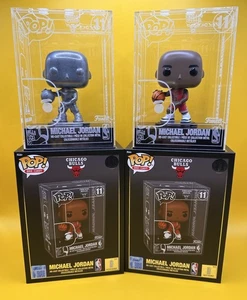 Michael Jordan Die Cast Funko Pop #11 in custodia rigida protezione Chase + comune come nuovo - Foto 1 di 5