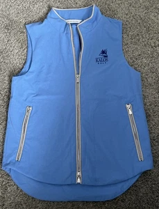 Peter Millar Weste Damen SMALL blauer Besatz durchgehender Reißverschluss Taschen KALOS Golf Sport - Bild 1 von 7