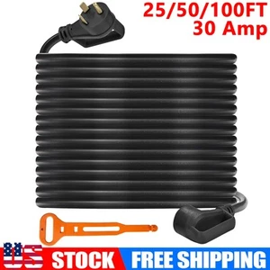 25/50/100ft 30A 220 Volt RV Extension Cord 10 AWG Power Extension TT-30P/TT-30R - Picture 1 of 13