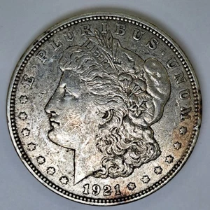 1921-D Morgan Dollar $1 US Silver Coin Denver Mint Higher Grade #SA35 - Picture 1 of 3