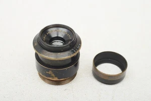 Dallmeyer 1" inch 25mm f2.9 Triple Anastigmat Cine C-Mount 25/1.9 Lens+Hood+NICE - Picture 1 of 23