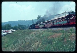 Cass Scenic Railroad train at station West Virginia 7-3-66 35mm Slide (6412) - Picture 1 of 3