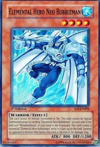 1x (HP) Elemental Hero Neo Bubbleman - SOI-EN004 - Comune - 1° Edizione YuGiOh - Foto 1 di 2