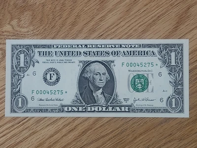 2003A $1 "STAR NOTE" ATLANTA UNC/GEM F00045275* 000 START 2 OF 3 CONS SER - Image 1 of 4