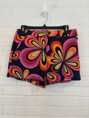 Pantalones cortos para mujer Trina Turk nuevos con etiquetas con estampado floral vibrante talla 4 Foto 1 de 4
