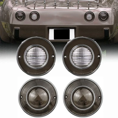 Luzes traseiras de fumaça luzes de backup carcaça para 1975-1979 Chevrolet Corvette C3 - Imagem 1 de 4