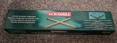 Scrabble Deluxe Wooden Turntable - Premium Rotating Game Board Accessory - Image 1 of 4