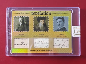 2025 Eternal Revelation Triple History Relics Albert Einstein Nikola Tesla 05/10 - Picture 1 of 2