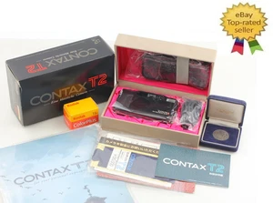 Free Ship Limited Black [ UNUSED in Box] Contax T2 35mm Film Camera from JAPAN - Picture 1 of 18