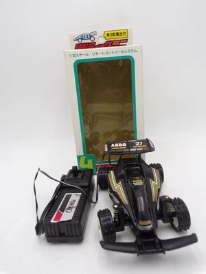Vintage 1989 Nikko Japan 1/32 Mini Remo Stick Black Cat Wired RC Buggy NMIB - Image 1 of 4