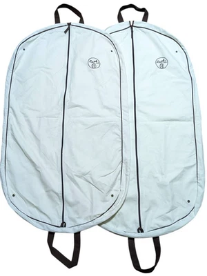 Hermes Garment Bag  Set of 2 Cotton Travel Clothes Case White 110x60cm Unused - Image 1 of 4