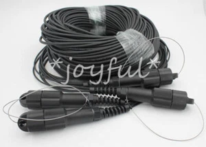 50M LC-LC UPC SM 6 Strand Armored Field TPU Optical Patch Cord Waterproof Head - Afbeelding 1 van 1