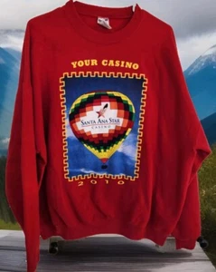 Vintage Jerzees Crewneck Sweatshirt Size XL Balloon Fiesta Santa Ana Star Casino - Picture 1 of 7