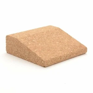 Cork Wood Exercise POCKET WEDGE YOGA Ball Fitness Stretching Aid Gym Pilates UK - Picture 1 of 1