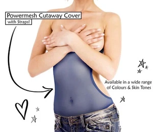 CUT OUT CUTAWAY COVER & STRAPS MIDRIFF BODY STOCKING NET BELLY DANCE BELLYDANCER - Picture 1 of 45
