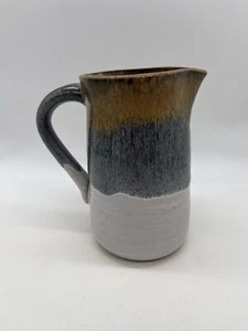 Beautiful Studio Signed Art Pottery Pitcher 6” Tall - Picture 1 of 8