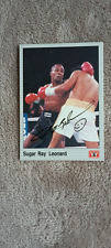 SUGAR RAY LEONARD-SIGNED 1991 AWS SPORTS CARD JSA AUTHENTIC BOXING GREAT