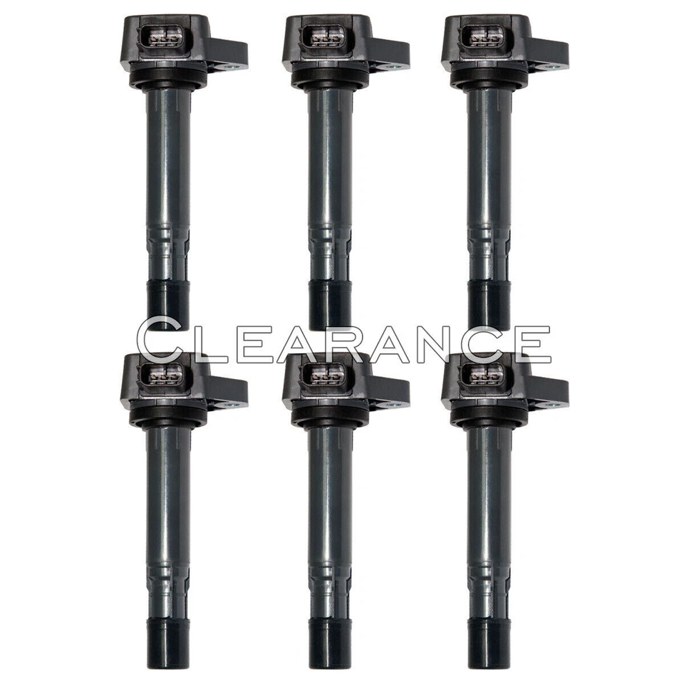 Pack of 6 Ignition Coil on Plug UF400 Pack For 99-09 Acura Honda 3.0 3.2 3.5L V6 Foto 1 de 4