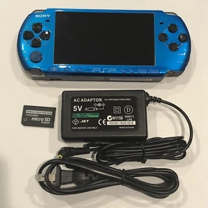 Aqua Blue Sony PS Vita 2000 System w/ Charger - Tested Works - Region Free - Picture 1 of 8