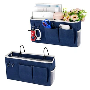 Bedside Storage Caddy/bedside Hanging Storage Bag For Headboards Bunk Beds Dorm - Picture 1 of 6