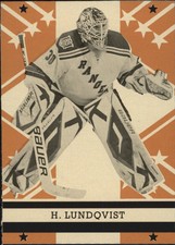 2011-12 (RANGERS) O-Pee-Chee Box Bottoms #9 Henrik Lundqvist