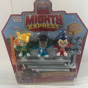 Mighty Express Spielfiguren 3 Stück mit exklusivem Zug Schienenstück - Bild 1 von 2