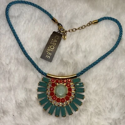 "Nuevo collar de 16"" Carolee NY Nassau Nights pavé piedra declaración simple " Foto 1 de 4