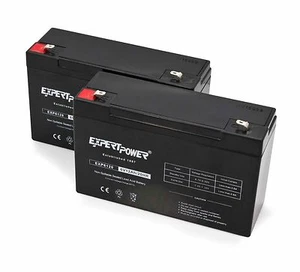 ExpertPower 2 Pack - 6V 12Ah 6 volt 12 amp sealed lead acid universal battery  - Picture 1 of 3