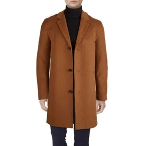 Cole Haan Men's Wool Topper Button Front Coat - Picture 1 of 5
