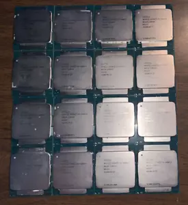 Lot of 16 Intel Xeon E5-2680 V3 SR1XP 12 Core 2.50GHz LGA 2011-3 CPU Processor - Picture 1 of 2