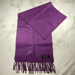 Weicher Unisex lila Quaste Acryl Schal Kaschmir-Feeling - Bild 1 von 4