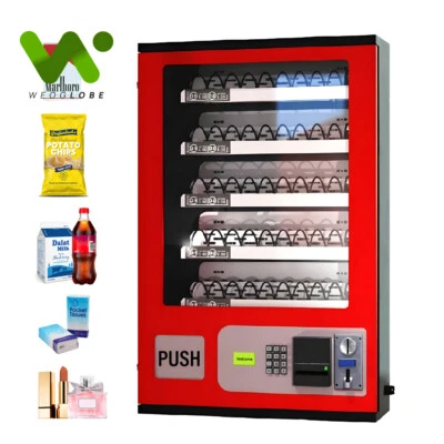 5 Slot Snack Vending Machine Money Only coins for Food/Drink/Snack Mounted  - Image 1 of 4