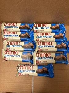 9pk Think BROWNIE CRUNCH 20g High Protein 2.1 ounce Bars , EXP 09/25 - Picture 1 of 1