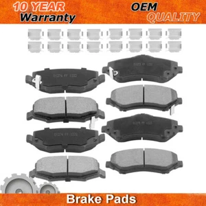 Kits de pastillas de freno delanteras traseras de cerámica para Jeep Wrangler 2007-18 07-2011 Dodge Nitro - Imagen 1 de 5