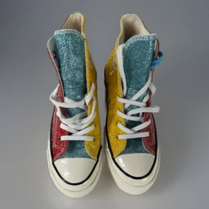 Größe 10,5 - Converse JW Anderson x Chuck 70 High Glitter Pack - Cherry Sulphur - Bild 1 von 9